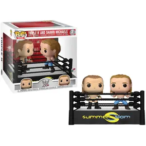 Funko WWE PACK 2 POP! MOVIE MOMENTS VINYL FIGURINES SS RING W- TRIPLE H-MICH