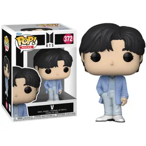 Figurine Funko Pop! Rocks: BTS - V - Multicolore - Adulte - Gris pas cher