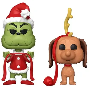 2 PACK GRINCH AND MAX / LE GRINCH / FIGURINE FUNKO POP pas cher