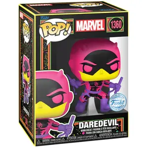 Funko Figurine Funko Pop - Marvel Comics N°1360 - Daredevil - Black Light (77545) pas cher