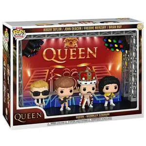 FUNKO Queen pack 4 POP Moments Deluxe Vinyl figurines Wembley StadiumVendu parfigurines-goodies