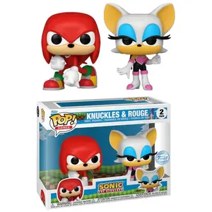 2 PACK KNUCKLES AND ROUGE / SONIC / FIGURINE FUNKO POP / EXCLUSIVE SPECIAL EDITION pas cher