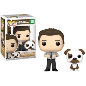 Figurine Funko Pop&buddy - Parks & Rec - Chris & Champion pas cher