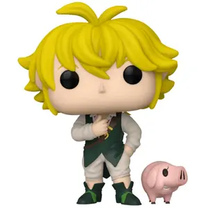 Funko Pack 2 Figurines Pop Animation Seven Deadly Sins Meliodas with Hawk pas cher