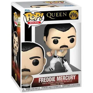 Figurine Funko Pop! N°496 Queen Freddy Mercury (débardeur Blanc) pas cher