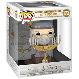 Comparateur de prix : Funko Harry Potter - Figurine Pop! Deluxe Dumbledore W/Podium 12 Cm