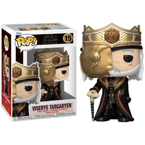 Funko Pop Game of Thrones : Maison du Dragon Viserys Targaryen avec masque pas cher