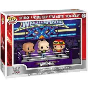Comparateur de prix : Funko WWE POP MOMENTS DELUXE VINYL PACK 3 FIGURINES WRESTLEMANIA 30 OPENING