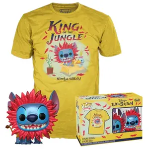 FUNKO Pop&tee - Lilo & Stitch - Stitch Costume Simba Taille Xl pas cher