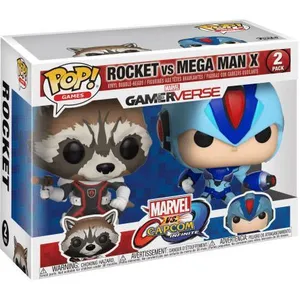 Comparateur de prix : Figurine Funko Pop Games Marvel vs Capcom Infinite Rocket & Mega Man X