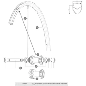 Mavic Rayons Gauches Ksyrium Disc 12 UnitésVendu parbikeinn