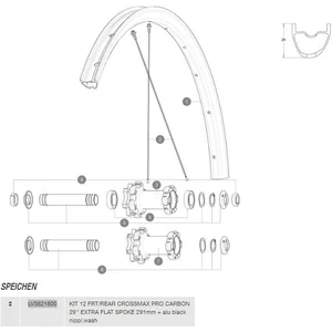 Mavic Rayon Crossmax Pro Carbon 29 Front/rear 12 UnitésVendu parbikeinn