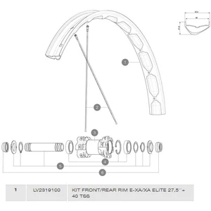 Mavic Jante E-xa/xa Elite Tubeless