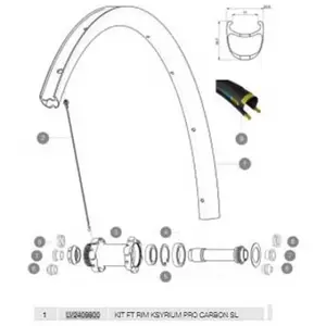 Mavic Jante Avant Ksyrium Pro Carbon Slc Disc Hr