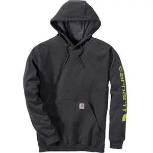Comparateur de prix : Carhartt Midweight Sleeve Logo Capuche, gris, taille 2XL pour Hommes