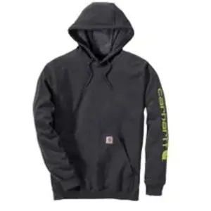 Comparateur de prix : Sweatshirt CARHARTT Sleeve Logo Hooded Gris Foncé T.S - K288-026-S S