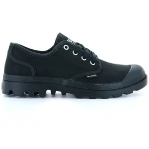 PALLADIUM Chaussures basses Pampa Oxford en toile noir 45 pas cher