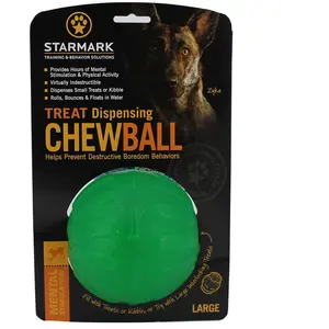 Comparateur de prix : Balle à friandises Starmark Chew Ball pour chien - taille L : environ 10 cm de diamètre