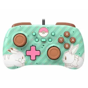Manette de jeu - HORI - Pad Mini Pokemon - Vert - Filaire - Vibration pas cher