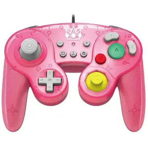 HORI Battle Pad (Peach) - Manette USB style GameCube pour Switch - Officielle Nintendo pas cher