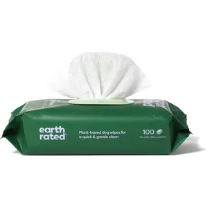 Comparateur de prix : Earth Rated Lingettes Pour Chiens, Lavande, 100 Lingettes
