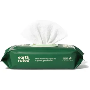 Comparateur de prix : Earth Rated Lingettes Pour Chiens, Sans Parfum, 100 Lingettes
