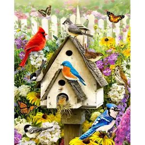 Vermont Christmas Company Puzzle 1000 pièces : Oiseaux de jardinVendu paramazon