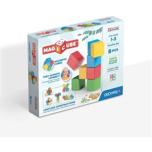 Jeu de construction magnétique - GEOMAG - Magicube Recycled Creative S... pas cher