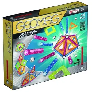Jeu de Construction Magnétique Geomag Glitter 44pcs - Giochi Preziosi pas cher