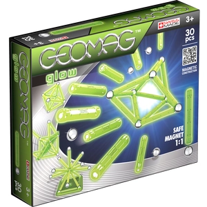 GEOMAG GLOW Jeu de Construction Magnétique Phosphorescent  30 pcsVendu paramazon