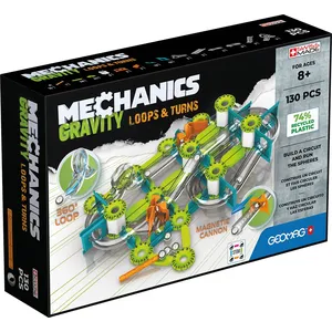 Geomag Jeu de construction magnétique Mechanics Ecofriends Gravity 130 pièces
