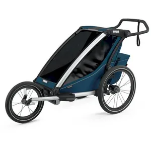 Thule Chariot Cross - Remorque vélo enfant Majolica Blue 1 place pas cher
