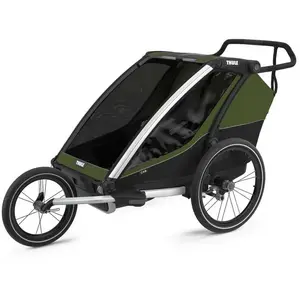 Thule - Poussette/remorque multisports - Chariot Cab2 Cypresgreen  - VertVendu paramazon