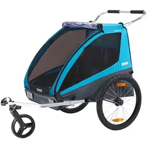 Comparateur de prix : Remorque vélo pour enfants Thule Coaster XT - 2016 bleu/noir
