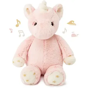 Peluche musicale - Cloud B - Ella la licorne rose - Sons apaisants - Bruit blanc pas cher