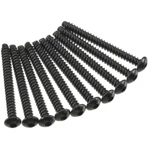 AXA441 Hex Tap Button Head M3x30mm Black (10)