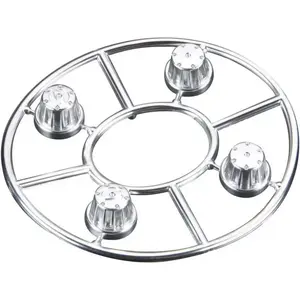 Axial AX8080 Hub Cover Set Satin Chrome (4)