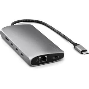 Satechi Adaptateur multiport USB-C V3 | HDMI 8K avec Ethernet - Gris sidéral