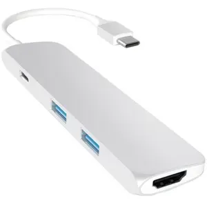 Satechi Adaptateur Fin Multi-ports Type-C en Aluminium avec port de ch... pas cher