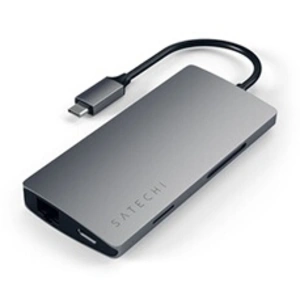 Comparateur de prix : Adaptateur Satechi Multi-port Type-C 4K avec Ethernet Gris Sidéral