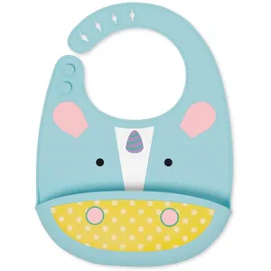Skip Hop Bavoir Silicone ZOO - Licorne pas cher