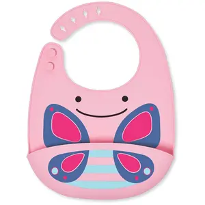 Bavoir en silicone Skip Hop Zoo pliable