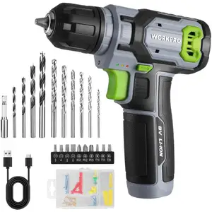 WORKPRO Perceuse Visseuse Sans Fil 8V, Visseuse Devisseuse Sans Fil Gr...