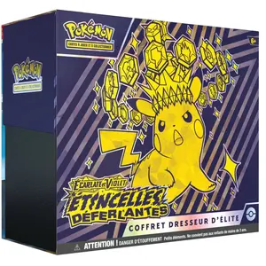Comparateur de prix : Carte a jouer Pokémon- Coffret Dresseur d’élite, Étincelles Déferlantes, Multicolour