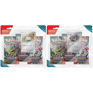 Comparateur de prix : PACK DE 3 BOOSTER MODELE ALEATOIRE MASCARADE CREPUSCULAIRE EV06 / CARTE POKEMON VF