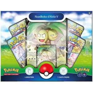 Comparateur de prix : Coffret V - POKEMON - Épée et Bouclier 10.5 - 4 boosters - Noadkoko d'Alola-V