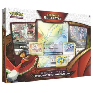 Asmodee Coffret Premium Ho-Oh GX Soleil et Lune - Pokémon - 8 Boosters du JCC pas cher