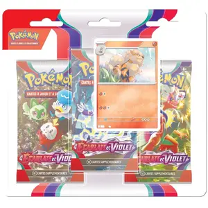 Comparateur de prix : Carte à collectionner Pokémon EV01 Pack 3 boosters Écarlate et Violet