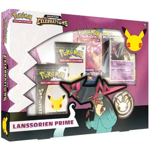 Comparateur de prix : Asmodee Collection Célébrations Pokémon 25 Ans : Coffret Pins Lanssorien Prime