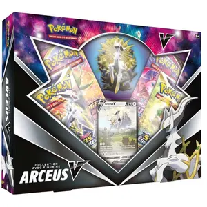 Comparateur de prix : Pokemon - Coffret - 4 Boosters - Arceus-V - Collection Avec Figurine
